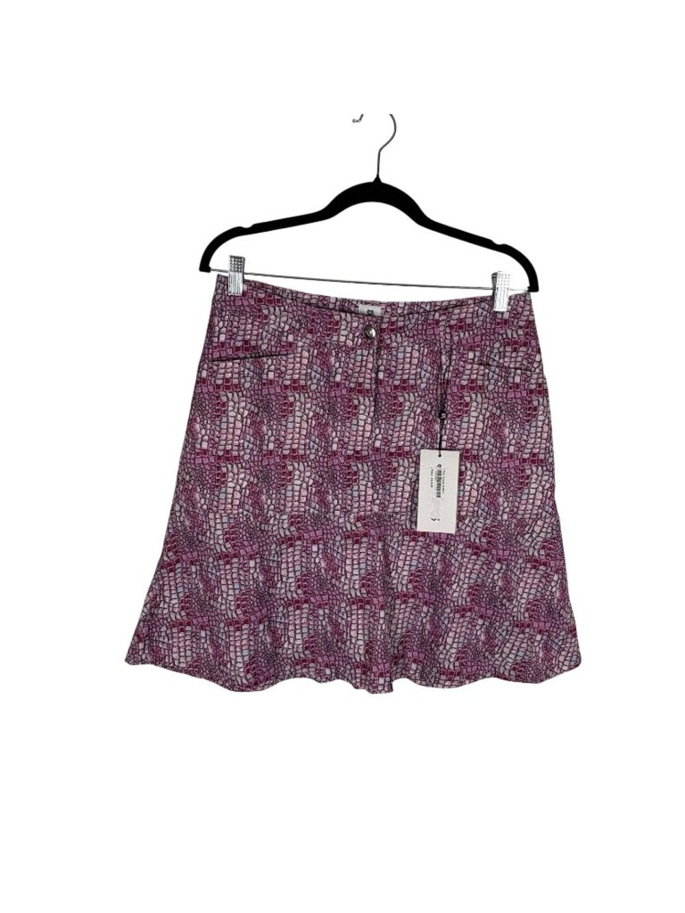 Daily Sports Women 8 Pink Printed Athletic Pickleball Veronica Court Skort NWT